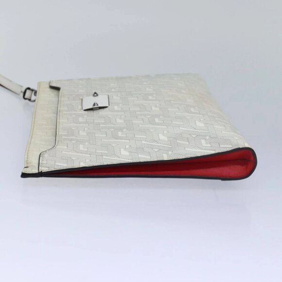 Christian Louboutin Clutch Bag Enamel White Auth - Picture 4 of 16